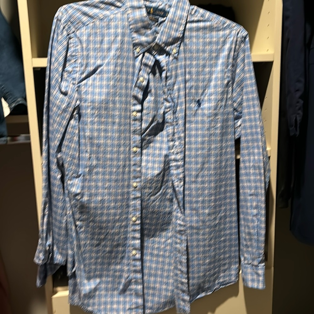 Men’s Large Polo Ralph Lauren Long sleeve plaid shirt